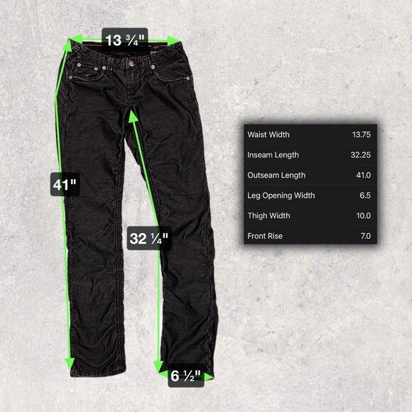 ★ Stitch’s Platinum Label Seminole Scrunched Up Black Jeans ★ - Picture 7 of 9